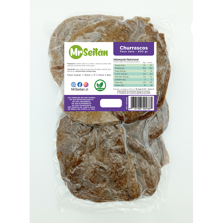 Mr. Seitan 500g - Churrasco 1