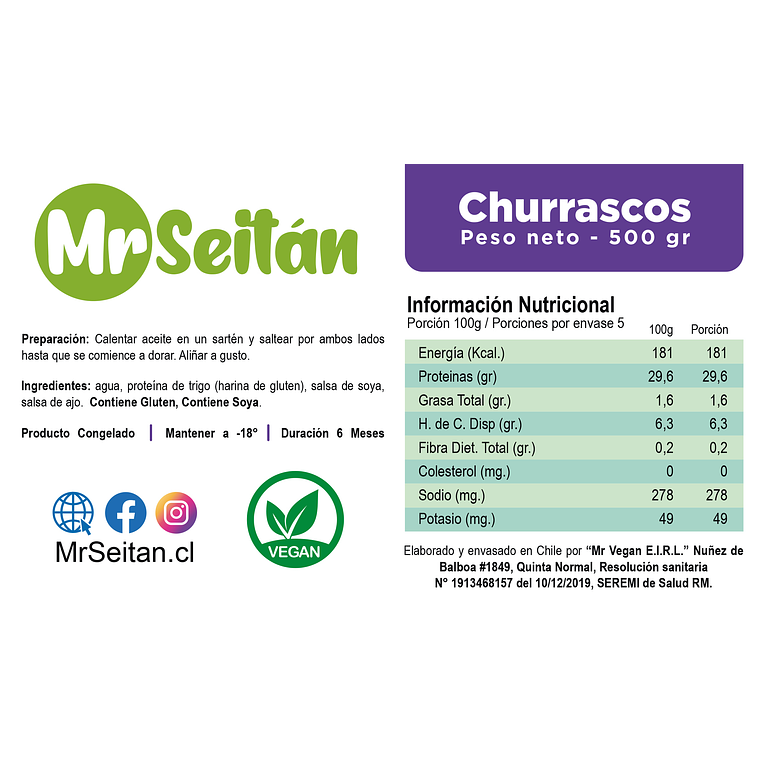 Mr. Seitan 500g - Churrasco 2