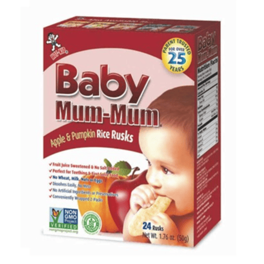 Galletas de Arroz Sabor Manzana y Calabaza - Baby Mum Mum