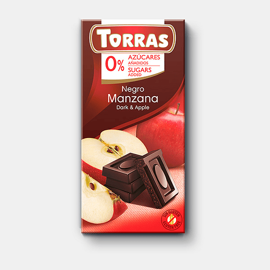 Barra de Chocolate Torras 75g - Manzana