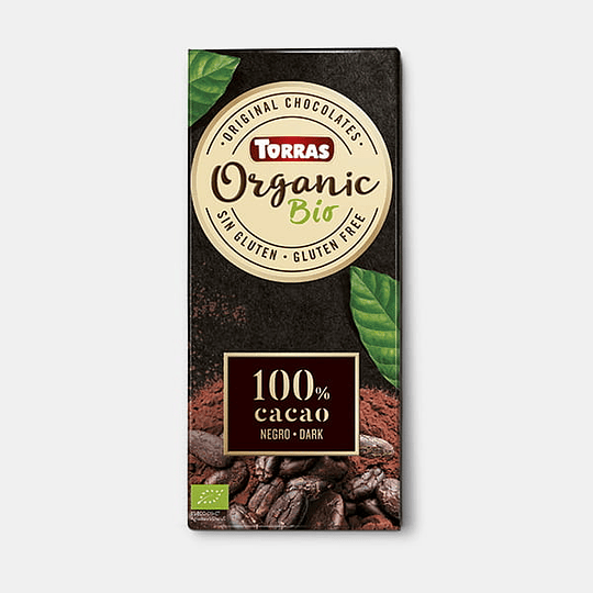 Barra de Chocolate Orgánico Torras - 100% Cacao