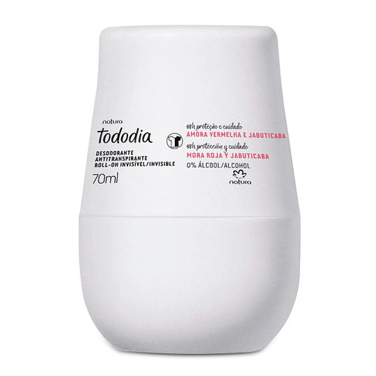 Desodorante antitranspirante roll-on femenino Mora Roja y Jabuticaba 70ml - Natura