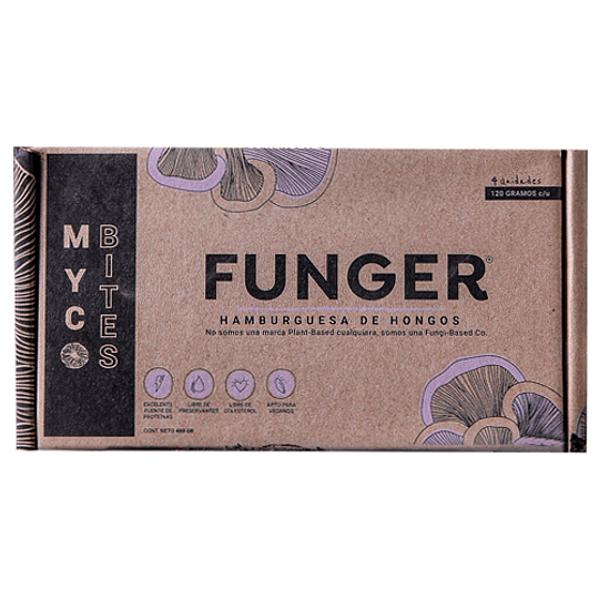 Funger (4 hamburguesas de hongos) - Myco Bites