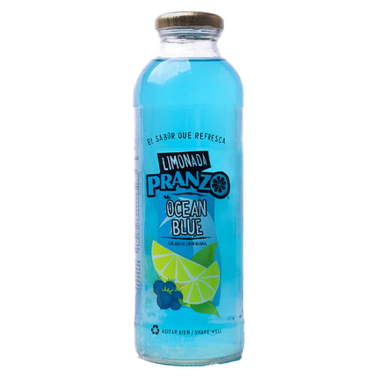 Limonada Ocean Blue 475ml - Pranzo (botella vidrio)