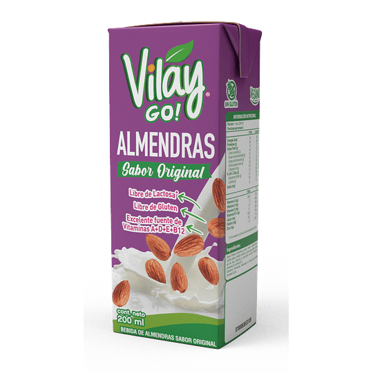 Bebida Vegetal Vilay Almendra Original 200ml