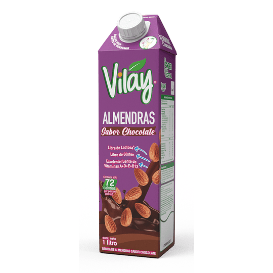 Bebida Vegetal Vilay Almendras Chocolate 1L