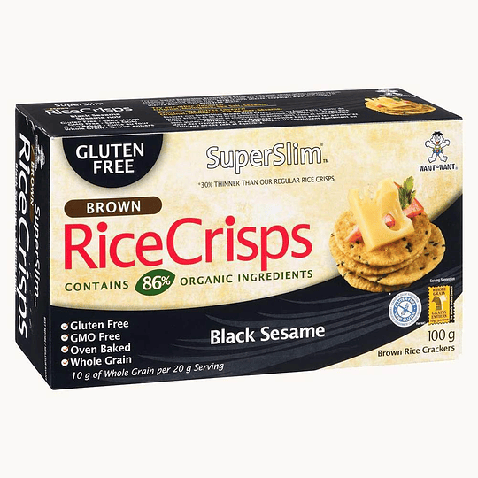 Rice Crisps Sésamo Negro - SuperSlim 