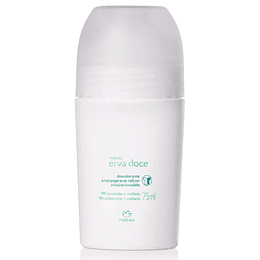 Desodorante antitranspirante roll-on Invisible Erva Doce 75ml - Natura