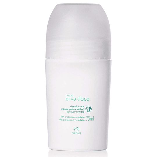 Desodorante antitranspirante roll-on Invisible Erva Doce 75ml - Natura