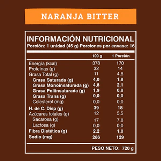 Barra Protéica Wild Protein - Chocolate Naranja