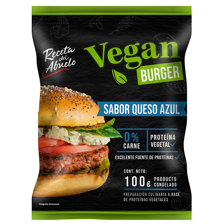 Hamburguesa Receta del Abuelo: Sabor Queso Azul 1