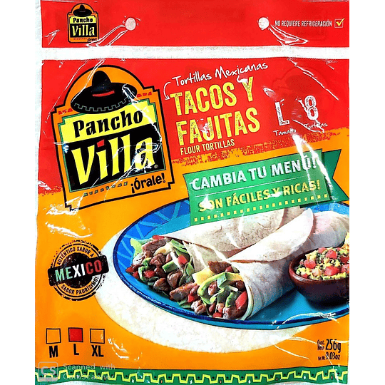 Tortillas Pancho Villa - L