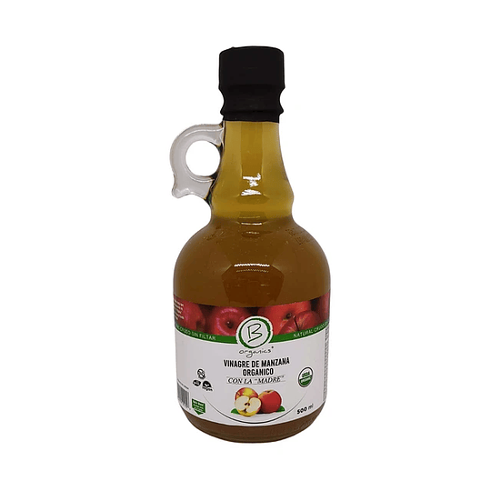 Vinagre de Manzana Orgánico, 500ml - Be Organics