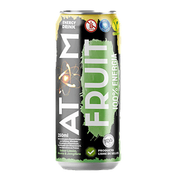 Bebida Energética Atom Fruit - Limón Menta Jengibre