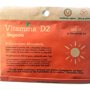 Vitamina D2 en polvo (5g) - Dulzura Natural