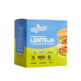 Hamburguesas de Lentejas - Vegusta (4 unidades)