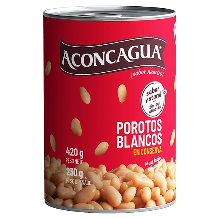 Porotos Blancos en Conserva - Aconcagua 1