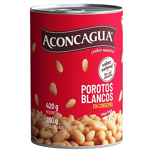 Porotos Blancos en Conserva - Aconcagua