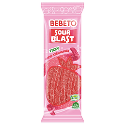 Gomitas Ácidas Sabor Frutilla (Fizzy Strawberry) - Bebeto