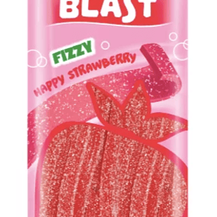 Gomitas Ácidas Sabor Frutilla (Sour Blast Fizzy Strawberry) - Bebeto