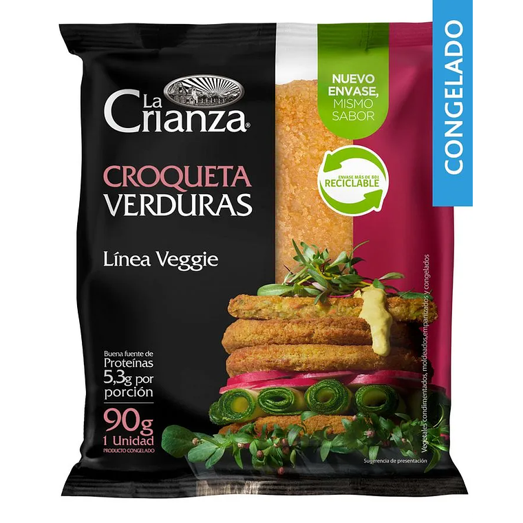 Croqueta de Verduras - La Crianza (90g) 1