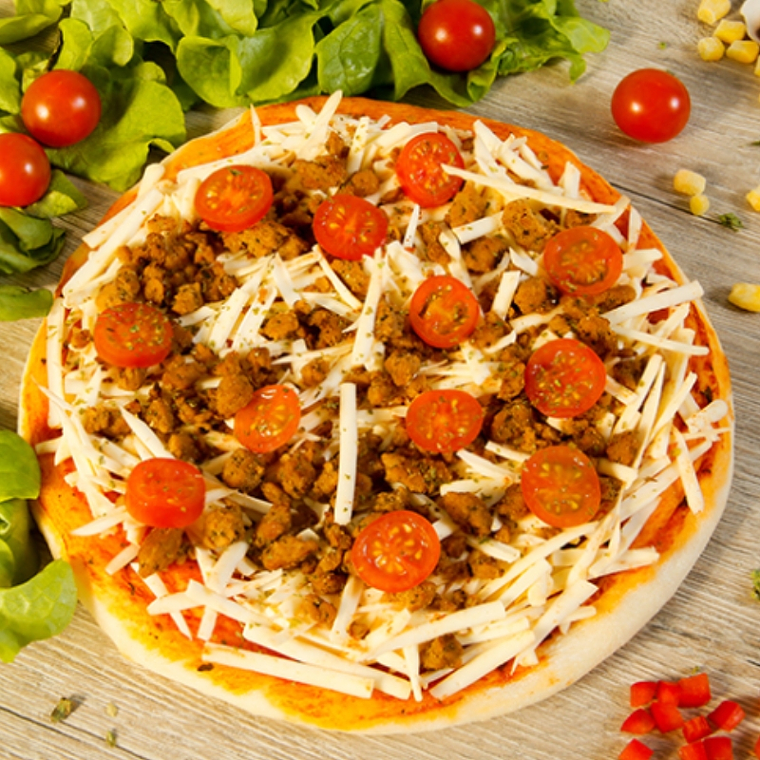 Pizza Proteína de Soya y Tomates Individual - Shen 2