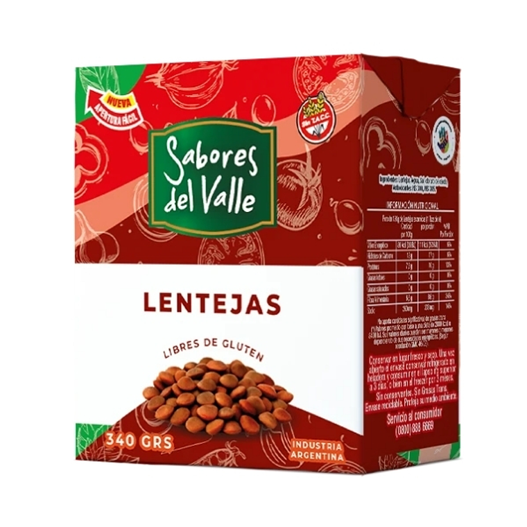 Lentejas en Conserva - Sabores del Valle 1