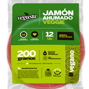 Jamón Ahumado Vegetal 200g - Vegusta