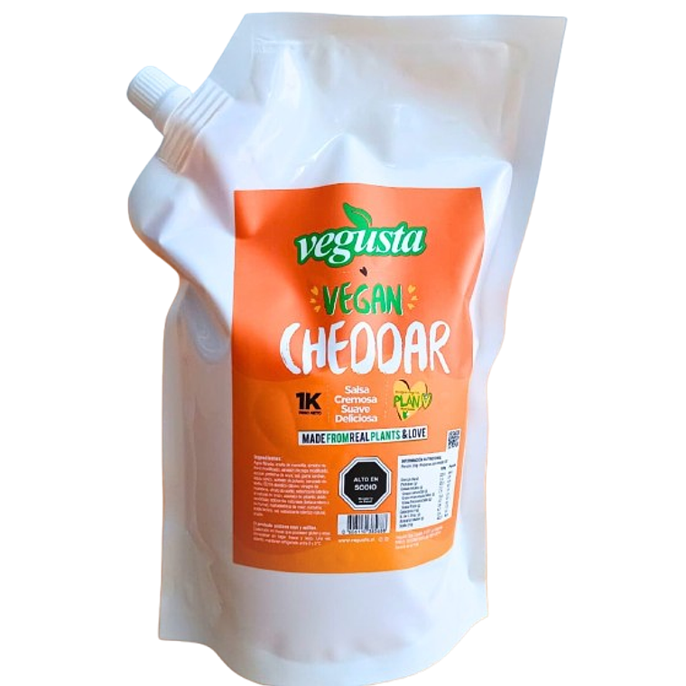 Salsa Vegan Cheddar Vegusta 1kg 1