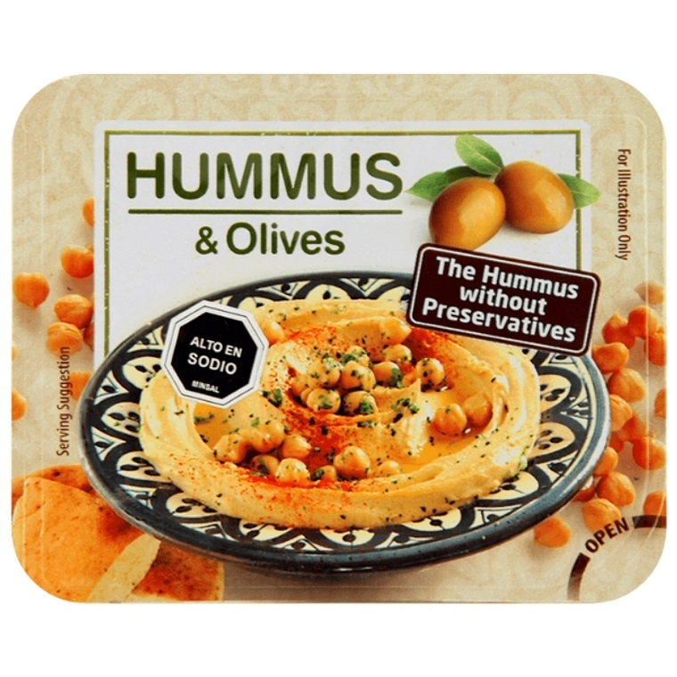 Hummus con aceitunas, 100g 1
