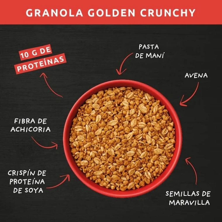 Wild Protein Granola Golden Crunchy, 300 g 2