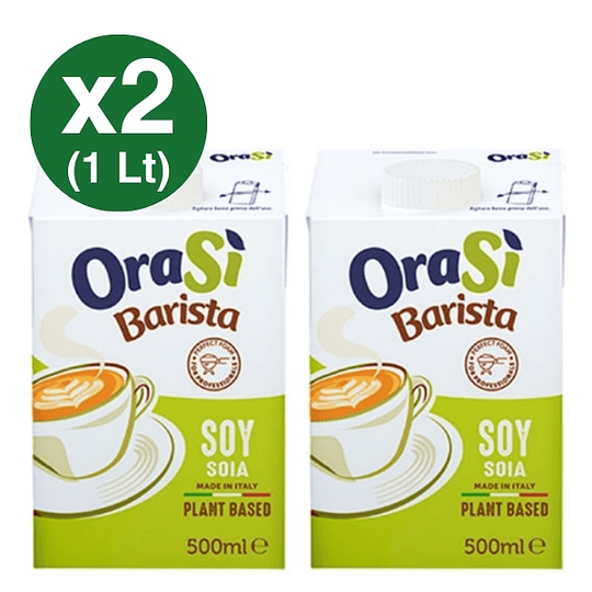 PROMO: 2X Bebida Vegetal Orasi Barista Soya 500ml (vence: 13/12/2025)