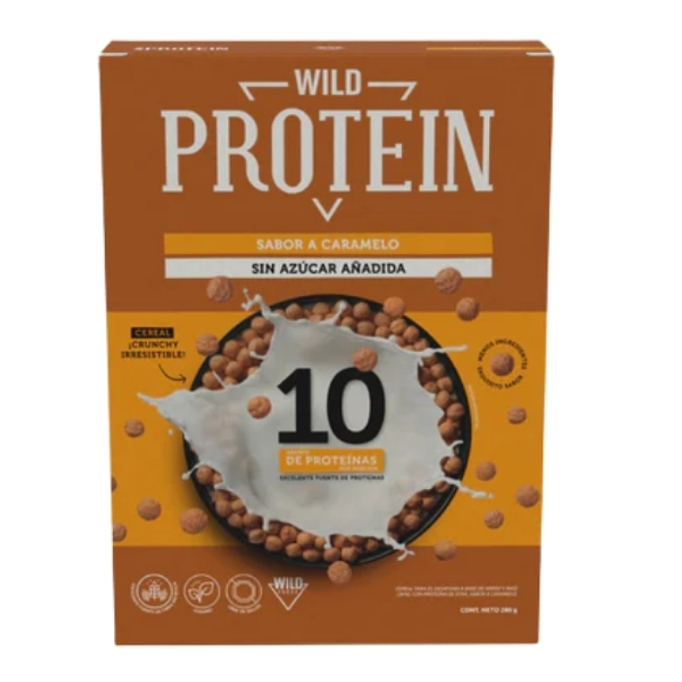 Cereal Wild Protein Sabor Caramelo 280g 1