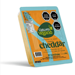Sucedáneo Queso Cheddar laminado 200g - Quillayes (vence: 22/01/2026)