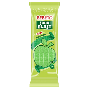 Gomitas Ácidas Sabor Manzana (Sour Blast Fizzy Apple) - Bebeto