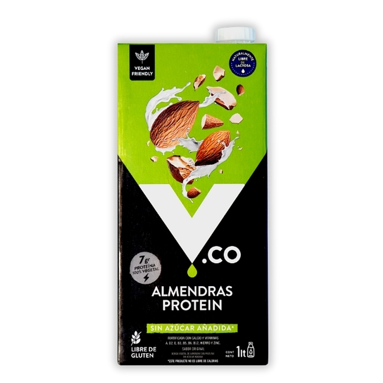 Bebida de Almendras + Proteína, Sin Azúcar 1L - V.co (vence: 21/02/2026) 1