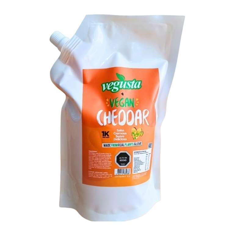 Salsa Vegan Cheddar Vegusta 1kg 1