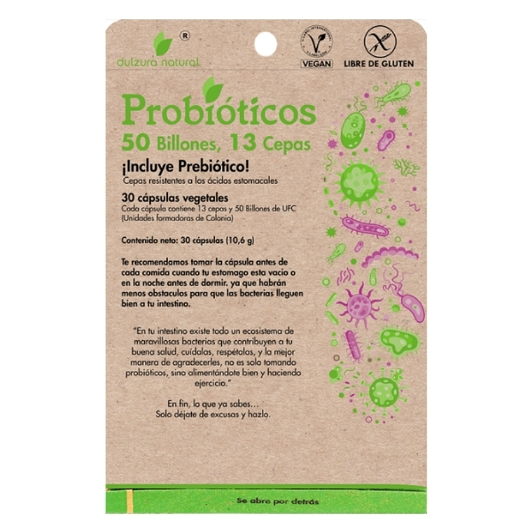 50 Billones y 13 Cepas Probióticos - Dulzura Natural 1