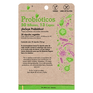 50 Billones y 13 Cepas Probióticos - Dulzura Natural