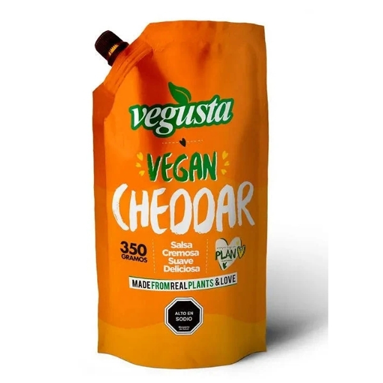 Salsa Vegan Cheddar Vegusta 350g 1