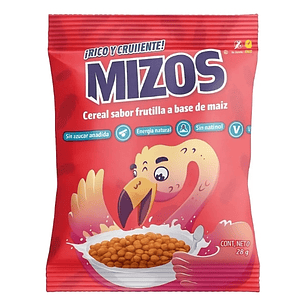 Cereal de Frutilla, Individual (20g) - Mizos (vence: 06/2026)