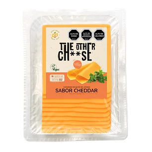 Queso Vegetal en Láminas Sabor Cheddar - The Other Cheese