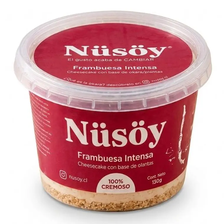 Cheesecake de Frambuesa 130g - Nüsöy 1
