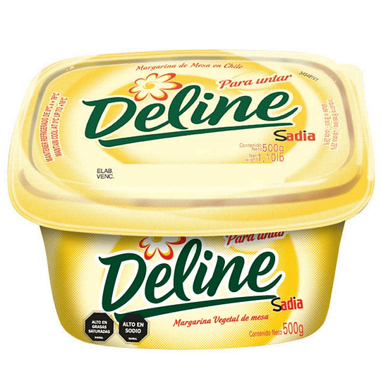 Margarina Deline 500g $1.200