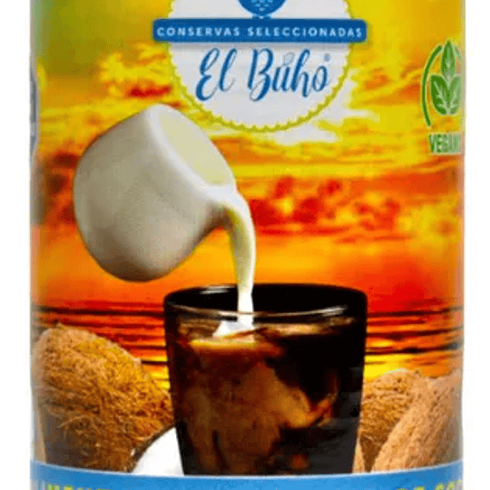 Leche evaporada de coco vegana 400 ml. - BUHO