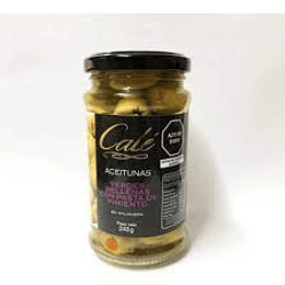 ACEITUNAS RELLENAS CON PASTA DE PIMIENTO, CALE 240grs