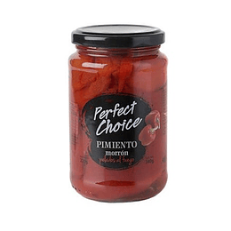 Pimiento Morrón Pelados al Fuego 340g (neto) - Perfect Choice