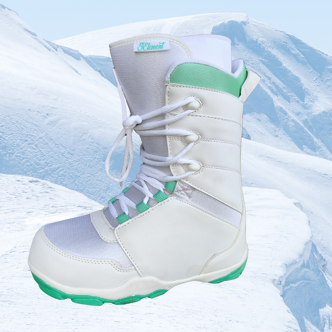BOTA SNOWBOARD 5TH ELEMENT BLANCA Y NEGRA TALAS 8/9/10/11/12/15 1