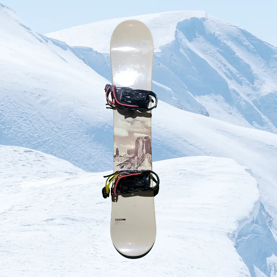 TABLA SNOWBOARD + FIJACIONES 16