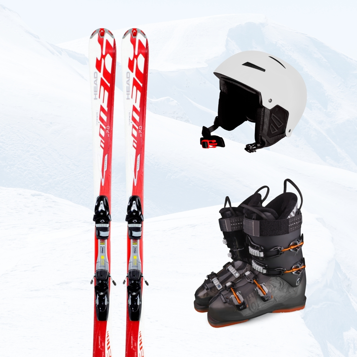 HEAD C200 Ski + Tyrolia 10 Bindings Winter Sport Snow Outdo